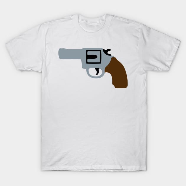 Magnum Gun (Handgun) Emoticon T-Shirt by AnotherOne